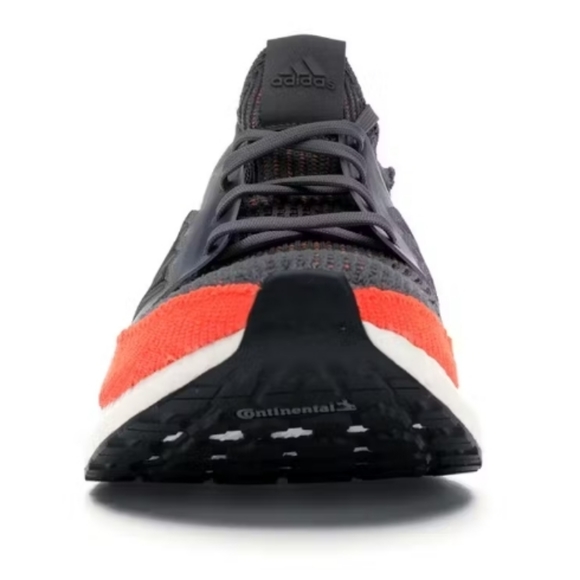 ADIDAS Ultra Boost Grey Four Hi Res Coral Sneakers sz 12 Men's Athletic Shoes - Picture 6 of 12